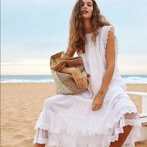 Free people backless maxi